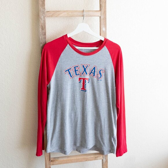 TEAM ATHLETICS Other - GENUINE MERCHANDISE TEXAS RANGERS HENLEY SHIRT YOUTH XL 18-20